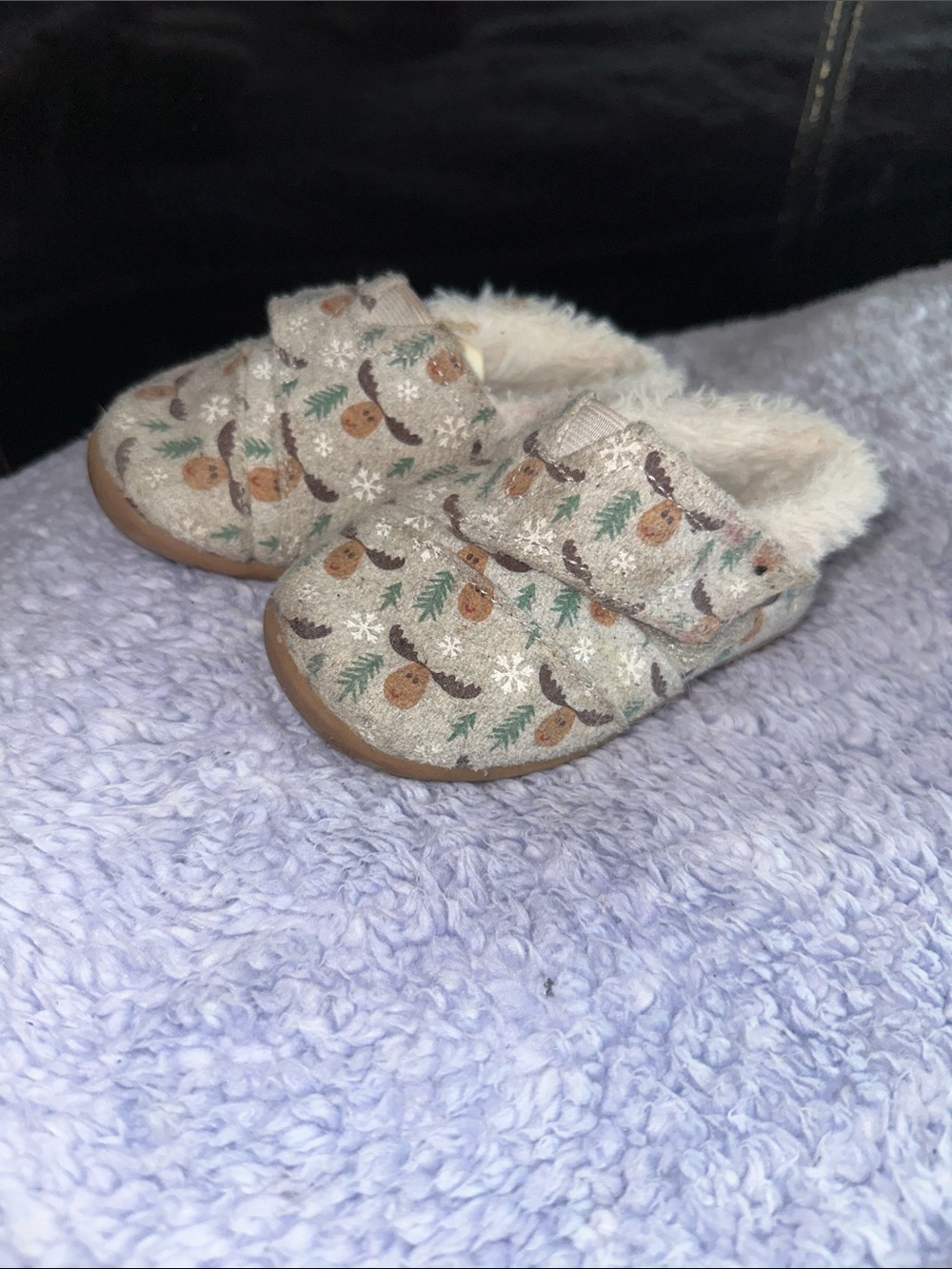Woodlands Patterned Slip-On Fleece-Lined Clog